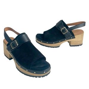 Rachel Comey Black Leather Mules